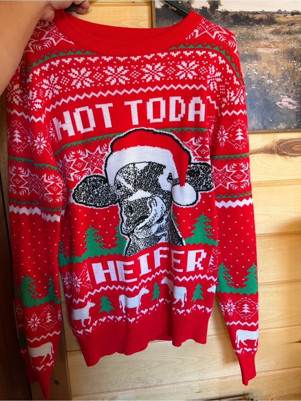 Amazon “Not today heifer” Christmas sweater